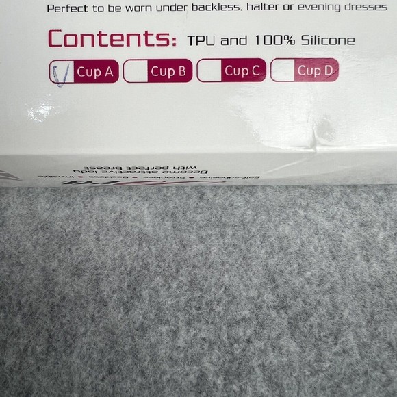 STRAPLESS PUSH UP BRA Silicone Backless Self Adhesive Plus Breast Tape Lifting - Picture 3 of 15